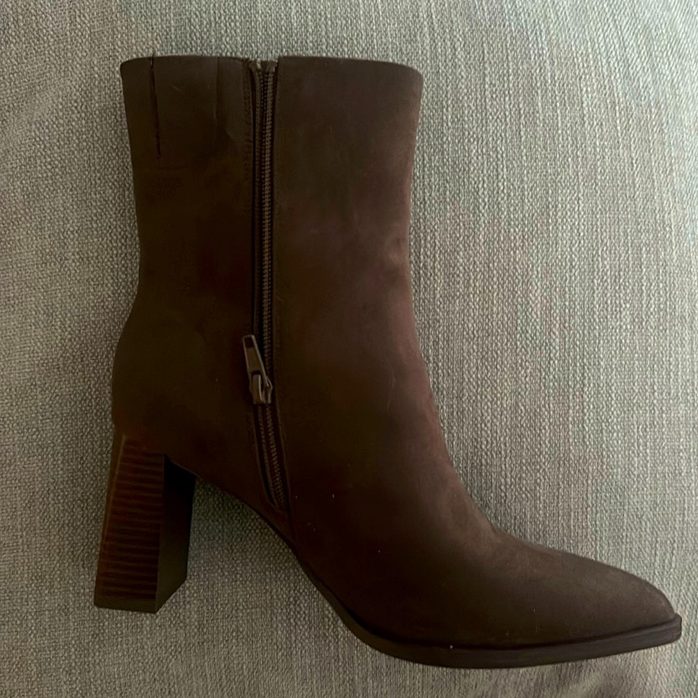 A New Day Brown Suede Booties